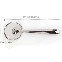 1PC Stainless Steel Strainer Oil Scoop Fried Food Scoop Oil Scoop Tofu Powder Sieve Filter Screen Food Oil Clip Kitchen Tools - Silver - View 2