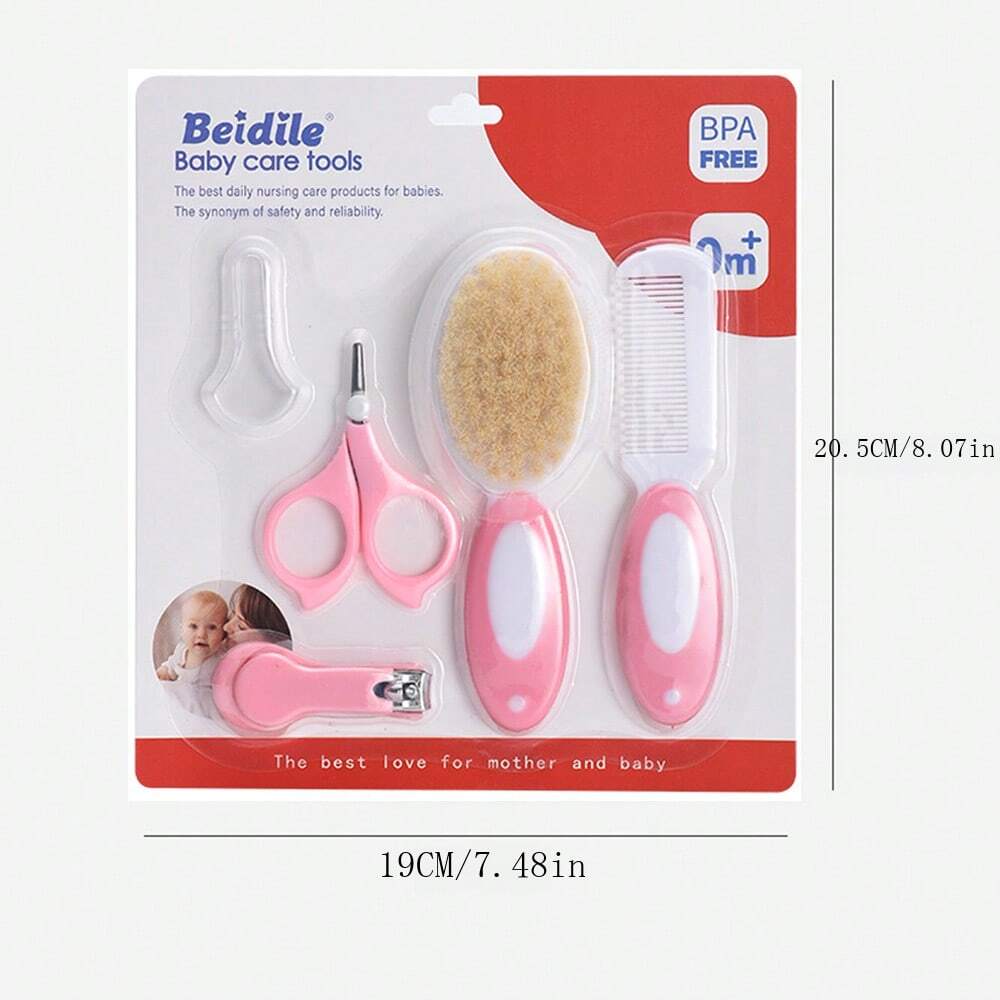 5-Piece Children Nail Care Set With Nail Clippers, Scissors, Brush ...