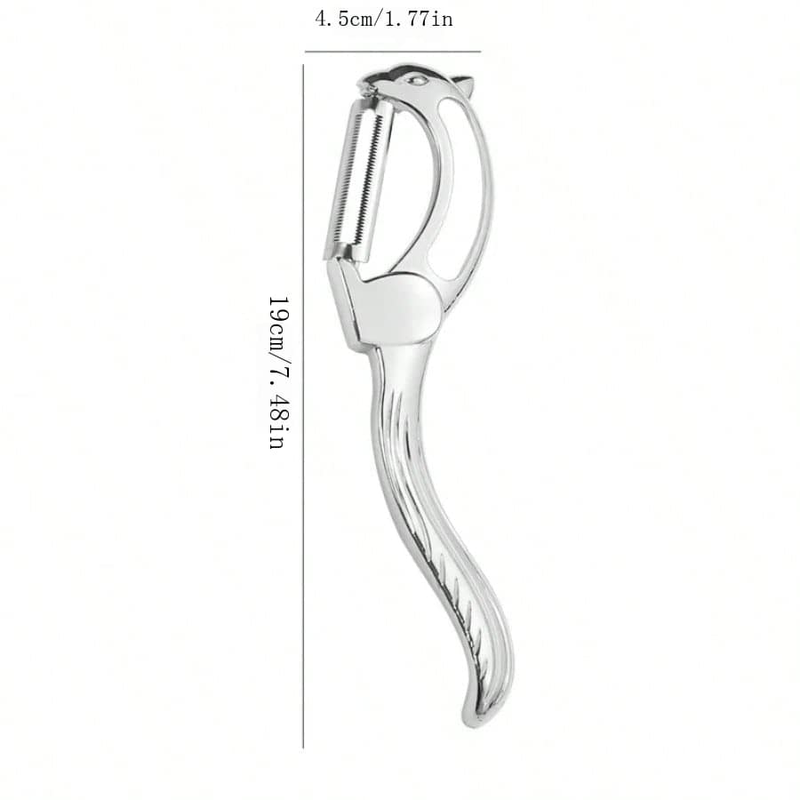 1pc Creative Squirrel Peeler Zinc Alloy Steel,Premium Swivel Vegetable Peeler ,Potato Peelers