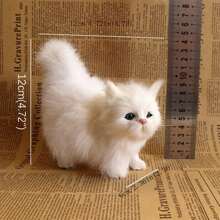 1pc Realistic Cat Simulation Cat Set Of Four Cats Set Of Five Cats Product Imitation Cat Animal Cat Flower Cat Ornament Gift,Home Decoration