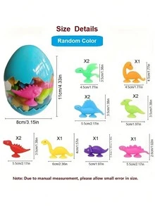 恐龍模型吸盤、黏性、拼圖、減壓吸盤、柔軟橡膠積木玩具 - 彩色 - 查看 2