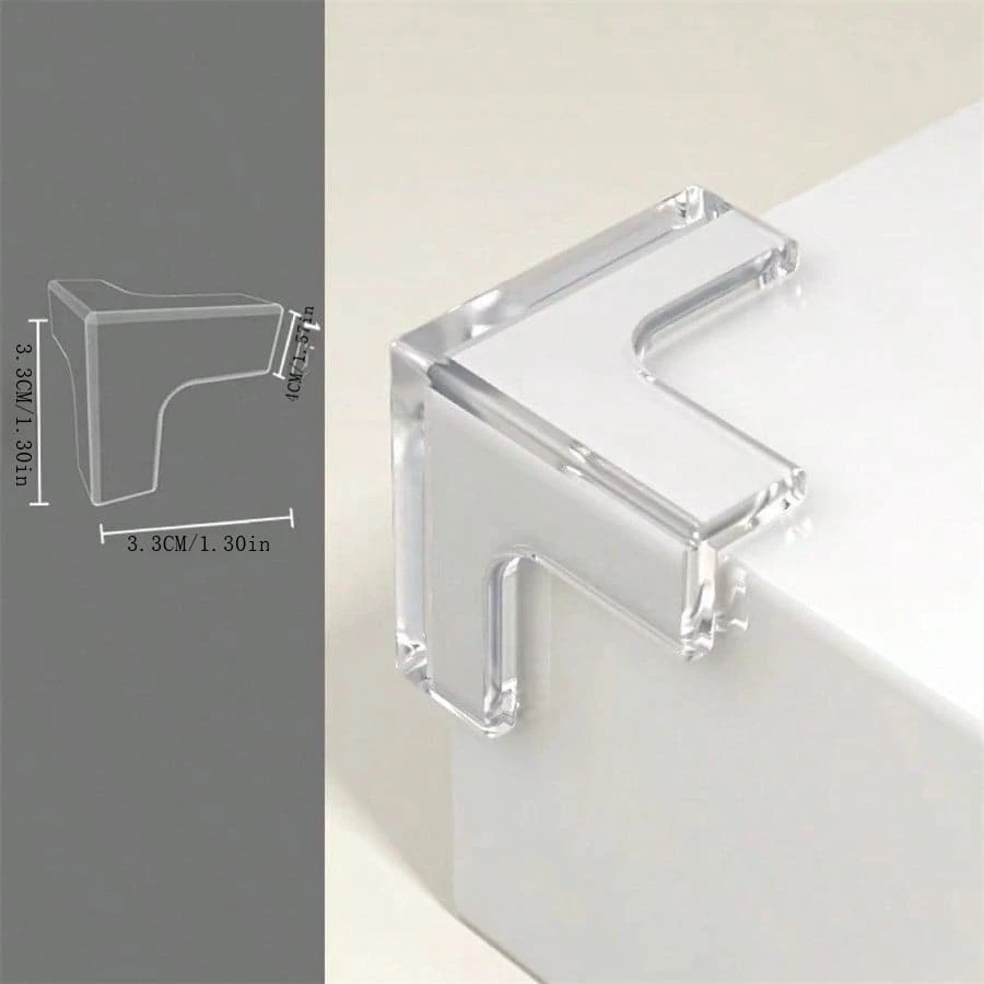 10pcs Transparent TShaped BallShaped Baby Proofing Corner Protectors