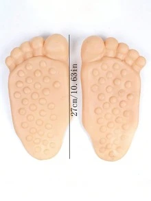 1 par de pantuflas novedosas y graciosas para broma, estilo "jelly slides" - Albaricoque - Ver 4