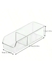 DEFINICE 1pc Tea Bag Organizer Tea Bag Storage Tea Bag Holder Tea Box Clear Storage Bins For Sugar Packet, Coffee, Condiment, Spice Pouches In Kitchen, Cabinet, Countertop, Pantry - Clear - View 3