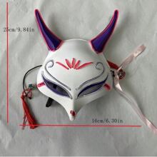 New Style Fox Hanfu Nine-Tailed Fox  Fox Mask Anime Halloween Cat Face Mask Halloween Luminous Mask Bar Props Cosplay - Multicolor - View 10