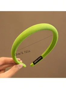1pc Korean Style Colorful Headband Hair Hoop Hair Clip Headpiece For Girls - A - View 3