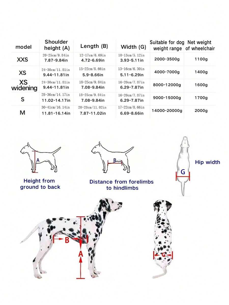 Dog Wheelchair For Hind Legs Paralysis, Handicapped Pet Mobility Aids With Auxiliary Support