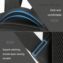 Playstation 5 Storage Bag, Game Controller Accessory Backpack For For PS-5, Shockproof Dustproof Waterproof Travel Bag With Adjustable Shoulder Strap, Black