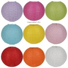 1pcHandmade Lantern Hangings Hollowed Out Paper Lanterns Window Decoration Lanterns Decorated With Festive Atmosphere Lanterns Christmas Lantern Decoration - Multicolor - View 5
