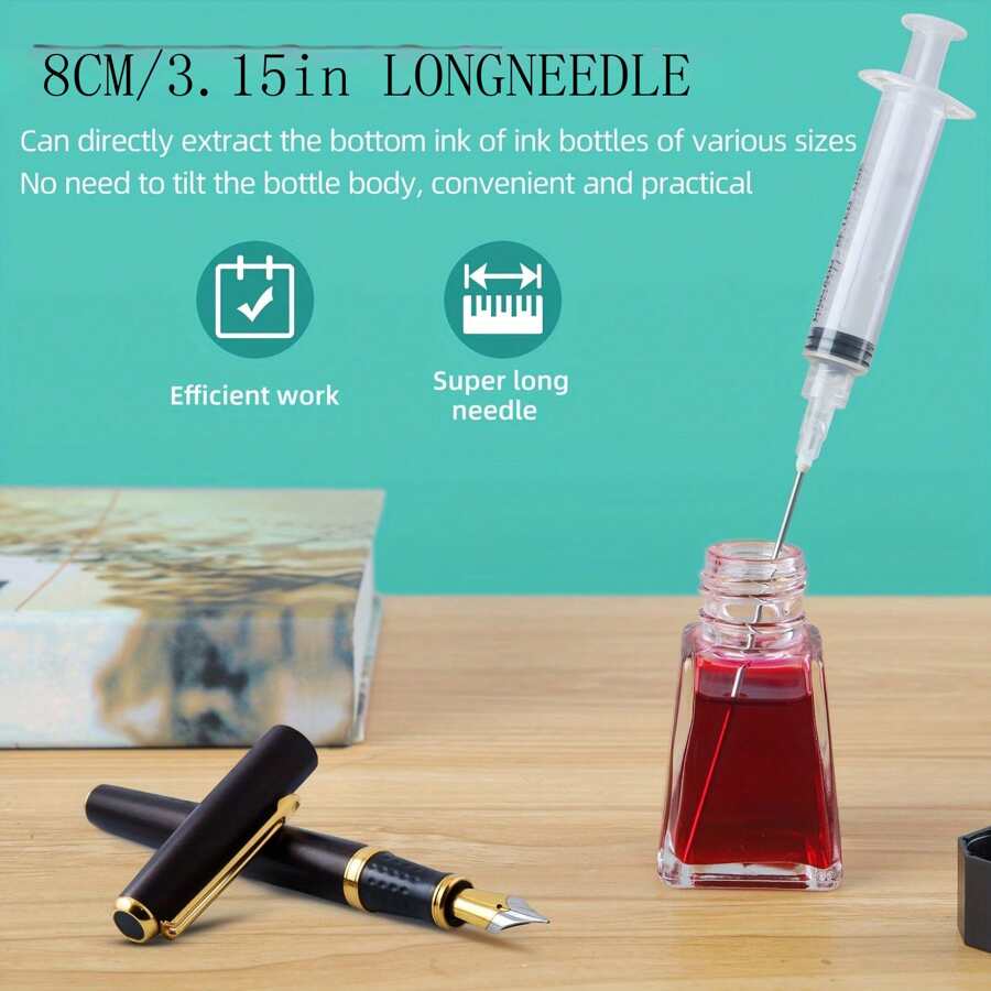 3M/10ML/20ML Ink Syringe With Tip Needle And Luer Lock. Suitable For