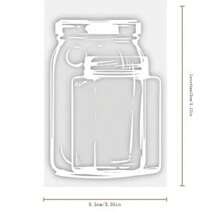 20pcs Handmade Springtime In A Jar Sticker Bookmarks, DIY Flower Bookmarks, Childhood Glass Jar Dried Flower Sticker And Bookmark (Random Style) - White - View 9