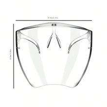 1PC Sáng Tạo Toàn Mặt Độ Nét Cao Hành Kính Chống Sương Mù, Chống Bắn, Chống Xịt Kính Che Mặt - trắng - Xem 6