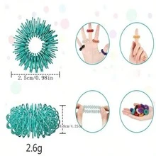 20入組隨機色彩彈簧，迷你減壓彈簧，適用於生日禮物和開學禮物 - 混色 - 查看 2