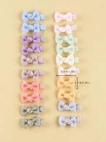 20pcs Multi-Color Baby Hair Clips Hair Accessories Without Damaging Skin Love Valentine