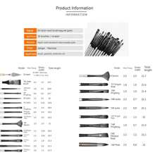 24PCS Professional Paint Brush Set With Canvas Brush Holder, Suitable For Oil Painting, Acrylic Painting And Watercolor Painting (White),Back To School,School Supplies