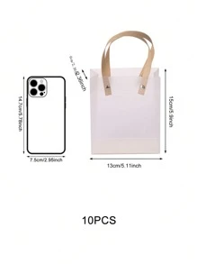 10/20个透明PVC礼品袋，生日派对礼品包装，手提袋，返校情人节