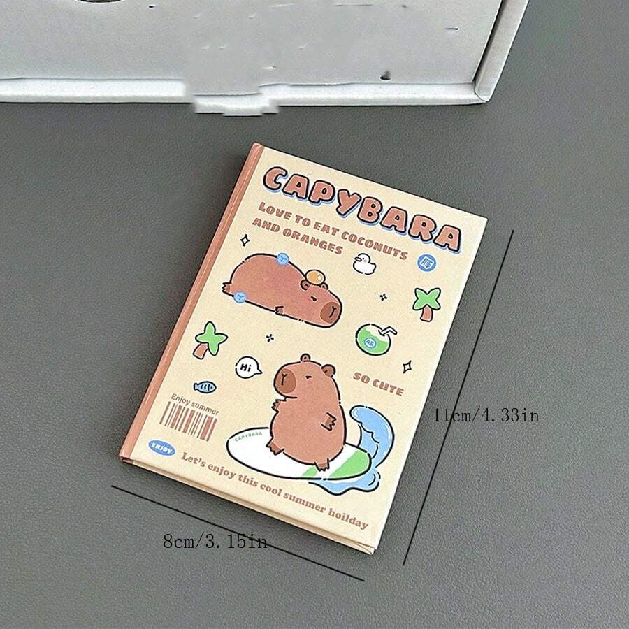 Sổ tay Capybara A7 Sổ tay bỏ túi mini cầm tay cực kỳ hấp dẫn để ghi chép, Sổ ghi chép từ đơn, Sổ ghi chép bài tập về nhà - Sách câu cá Capibala gồm 80 hình ảnh - Xem 1