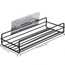 Bathroom Shelf, Wall-Mounted Toilet Storage Rack For Bathroom, No Drilling Required - Multicolor - View 2