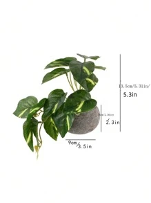 1 pièce Plante en pot artificielle pour la décoration de la maison, la Saint-Valentin, cadeau