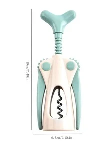 Dụng cụ mở nắp chai rượu vang Corkscrew, Dụng cụ mở rượu bằng nhựa ABS thủ công có cần gạt tiết kiệm sức lực cho gia đình, quầy bar, nhân viên phục vụ, dụng cụ mở rượu vang đỏ - cái mở nắp chai - Xem 5