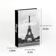 Modelo de libro decorativo de Paris en blanco y negro - BH-2A58 - Ver 2
