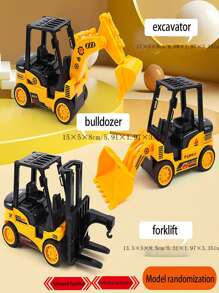 Children Toy Cars Construction Vehicle(Dump Truck/Excavator/Forklift/Bulldozer) Randomly Chosen, Large Size Construction,Truck,Excavator,Truck,Excavator,Trucks