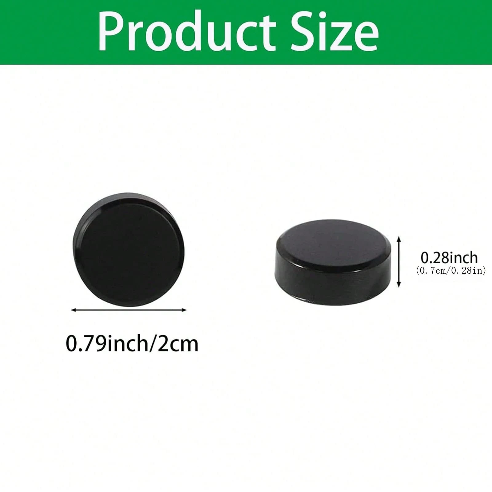 10 Pcs Black Push Pins For Refrigerator Brushed Nickel For Office, Whiteboard