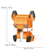 Model de animale drăguț din desene animate Mini blocuri de construcție Jucărie de asamblare, cadou creativ și decorare birou Decorarea camerei Cadouri de iarnă Blocuri de culoare Blocuri de culoare, Jucării pentru copii, Mini blocuri, Jucării pentru băieți, Blocuri de construcție pentru vaci, Blocuri de construcție Copii, Cadouri pentru copii
