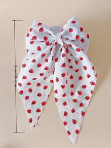 6pcs Cute Ribbon Bowknot Hair Clips - Multicolor - View 3