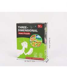 3D昆蟲拼圖：兒童教育互動3D組裝模型-吸引人的手工卡通蟲子，智能玩耍 - 彩色 - 查看 8