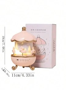 1 Máy Tính Lãng Mạn Xoay Bầu Trời Đầy Sao Chiếu Hộp Nhạc Với Máy Nghe Nhạc MP3 Và Đèn Ngủ, Lý Tưởng Làm Quà Tặng Giáng Sinh Cho Bé Gái - Hộp nhạc trình chiếu (bao gồm cáp UBS) - Xem 8