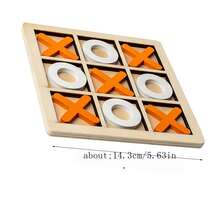 1個木製三排三棋盤遊戲，兒童教育玩具，用於親子互動和邏輯訓練 [某些零件可能會有隨機顏色變化] - 彩色 - 查看 3