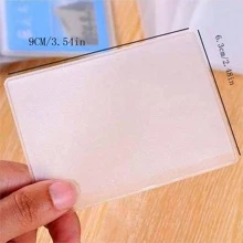 10 件/套哑光透明磁性银行卡、身份证、公交卡、会员卡保护套，返校、学校用品 - 無色 - 查看 2