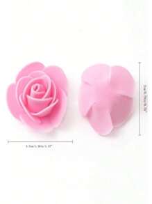 30 a 50 piezas de rosas de espuma artificial en rojo - blanco lechoso - Ver 3