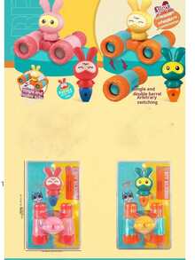 兒童卡通望遠鏡，8倍高清鏡面，還可發出哨聲，寶寶旅行冒險雙筒望遠鏡，還可拆卸使用，可配戴眼鏡。 （外包裝隨機發送）玩具 - 望眼鏡 - 查看 2