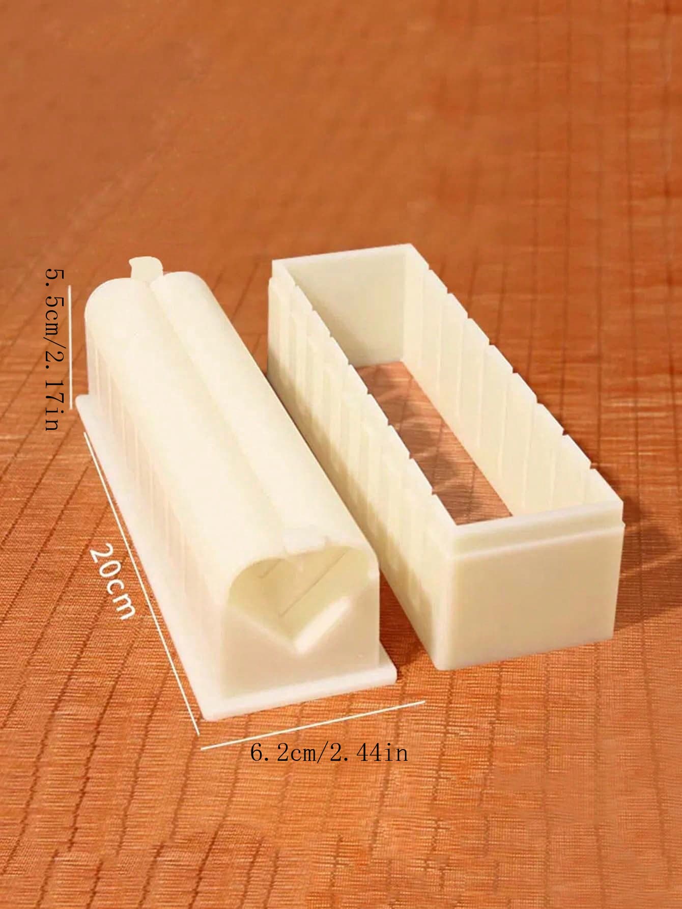 1pc Sushi Mold Tool Set, Including 3pcs Rice Ball Makers (Round/Triangle/Non-Standard Shape) For Making Sushi, Seaweed Wrapped Rice, Etc. - White - View 1