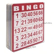 100 piezas de cartas de bingo de colores - opción ideal para un juego de mesa divertido e interactivo en fiestas, Bingo Danvers, Jaula de Bingo, Hojas de Bingo, Juegos para Adultos, Juegos de Fiesta, Bingo, Bingo, Juegos de Mesa, Juego de Bingo - Multicolor - Ver 4