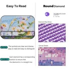 [定制] 1入組5D DIY鑽石畫，照片規格可客製化，鑲嵌融石，刺繡，珠繡，手工禮品，十字繡，家居裝飾 - 彩色 - 查看 8