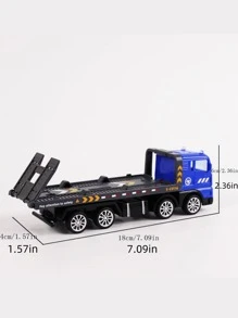 儿童男孩玩具工程车、救援拖车、迷你玩具车、玩具车、拖车、返校季 - 救援拖車 - 查看 12