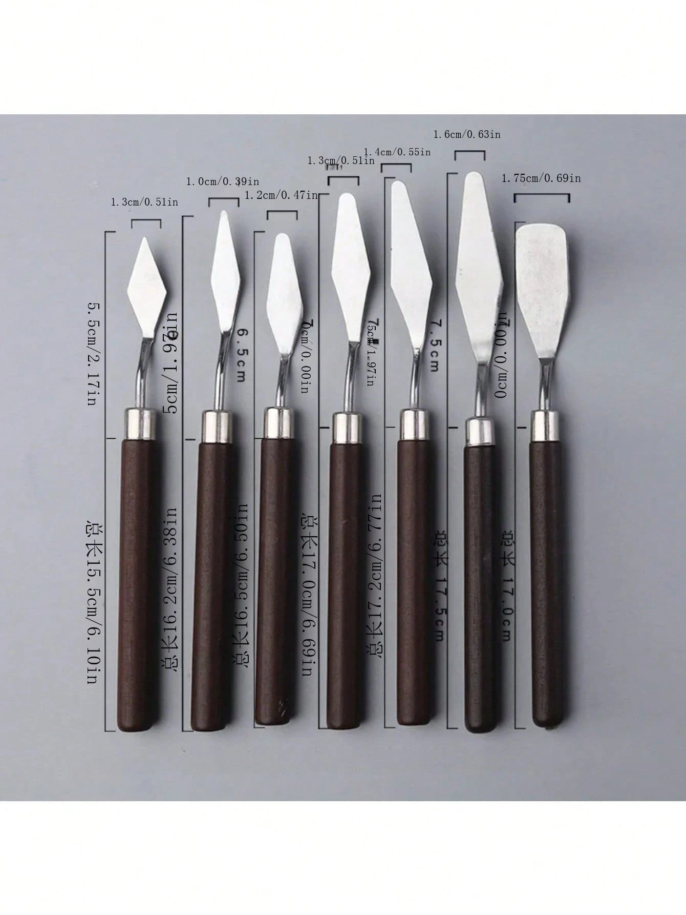 Set De 11 Espátulas Para Pintura | 5 De Acero Inoxidable + 6 De Plástico | Varias Formas Y Tamaños, Ideales Para óleo, Acrílico Y Manualidades