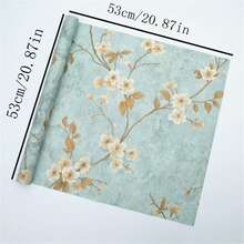 5張/包中式壓花3D花卉包裝紙，花禮包裝材料 - 黑色 - 查看 2