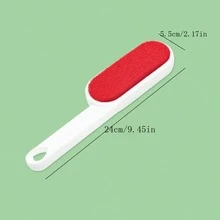 多功能靜電衣物除毛器，除塵刷，清除寵物毛髮，乾洗刷 - 紅色 - 查看 6