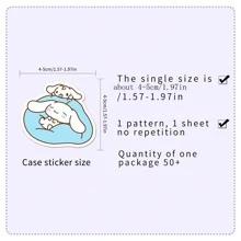 Sanrio 101入組INS風格可愛的家庭旋律貼紙，DIY貼於電話、筆記型電腦、汽車貼紙家居貼紙之用 - 彩色 - 查看 2