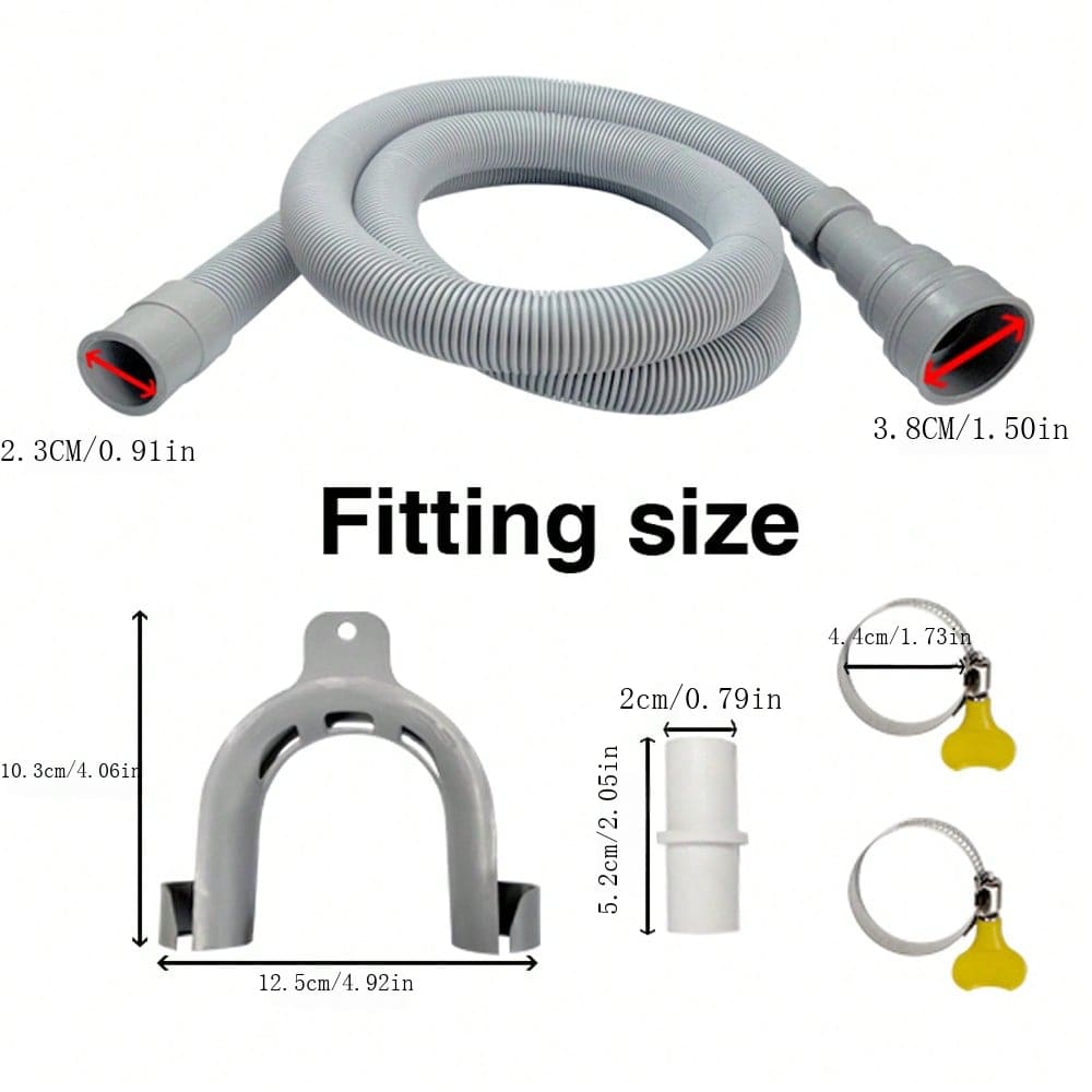 1pc Washing Machine And Dishwasher Drain Pipe Kit, Including Flexible