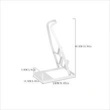 Universal Metal Vertical Vacuum Cleaner Storage Rack Mini Foldable Complete Vacuum Cleaner Tool Holder Living Room Storage Shelves - White - View 2