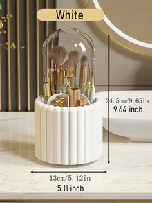 Desktop Rotating Pen Holder Skincare Makeup Organizer Box Student Dorm Drawer Storage Case Pencil Stand Shelf - Pen Holder - View 9