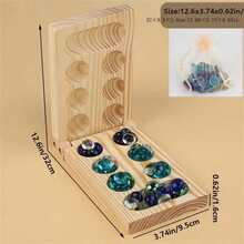 New Foldable Portable Travel Gem Chess Board Game - Multicolor - View 2