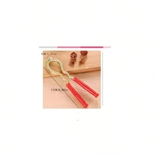 萬能核桃工具，耐用的胡桃夾，核桃鉗，堅固的彈簧金屬剝核器，廚房，廚房物品，食品，烹飪，露營，假期，海灘，房間裝飾，組織者，派對，旅行。 - 紅色 - 查看 6