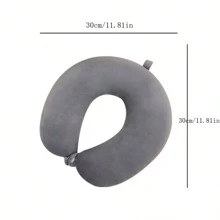 Gối Chữ U Gối Cổ Trại Gối Cổ Máy Bay Du Lịch Thường Chuẩn Bị Gối Cổ Cổ Gối Cột Sống Cổ Màu Ngẫu Nhiên Tóc - Nhiều màu - Xem 2
