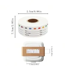 Removable Freezer Labels, 1x3 Inch Food Labels For Freezer Storage, 300pcs Freezer Stickers Waterproof Oil Resistant Easy Clean Leaves No Residue.